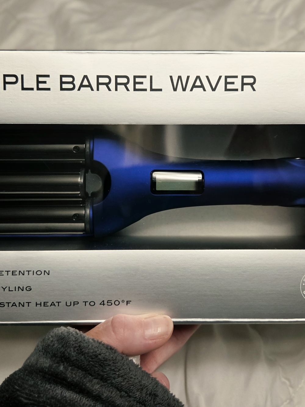 Blue Triple Barrel Waver Hair Styling Iron - Unbranded